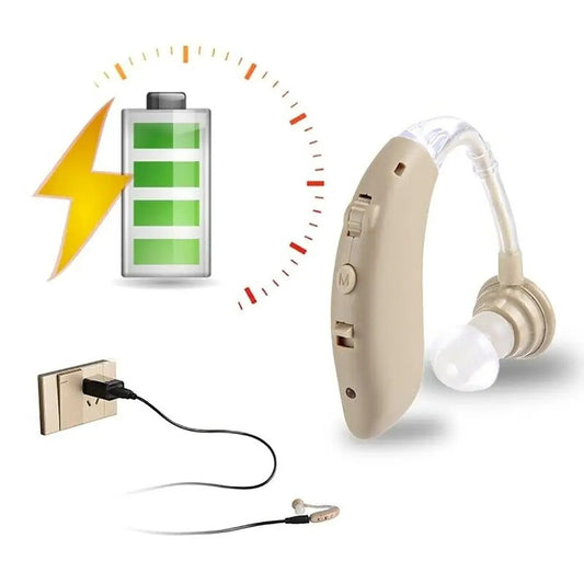 Cyfrowy aparat słuchowy Bluetooth ze wzmocnieniem dźwięku – ładowalny